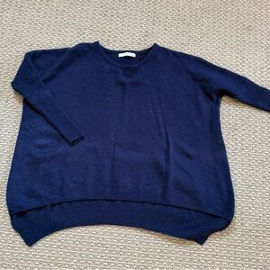 Subtle Luxury Deep Blue Crew Neck Sweater